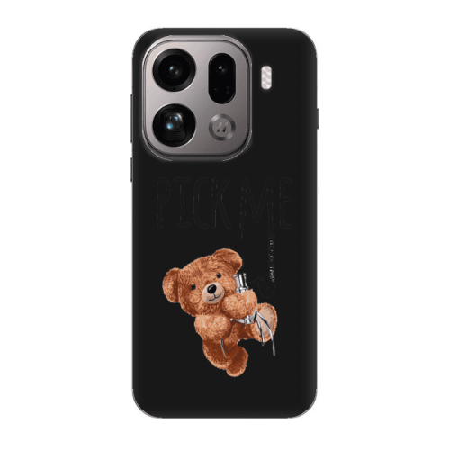 Oppo Find X9 Pro Pick me Black Colored Silicone TPU Θήκη